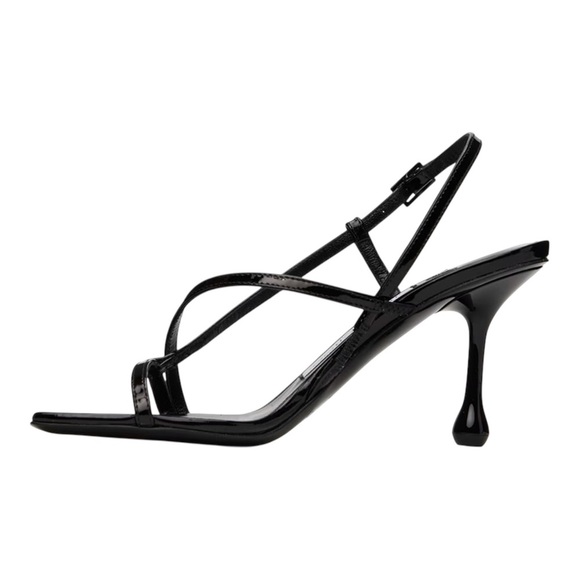 Jimmy Choo Black Etana 80 Leather Heels - Picture 3 of 6